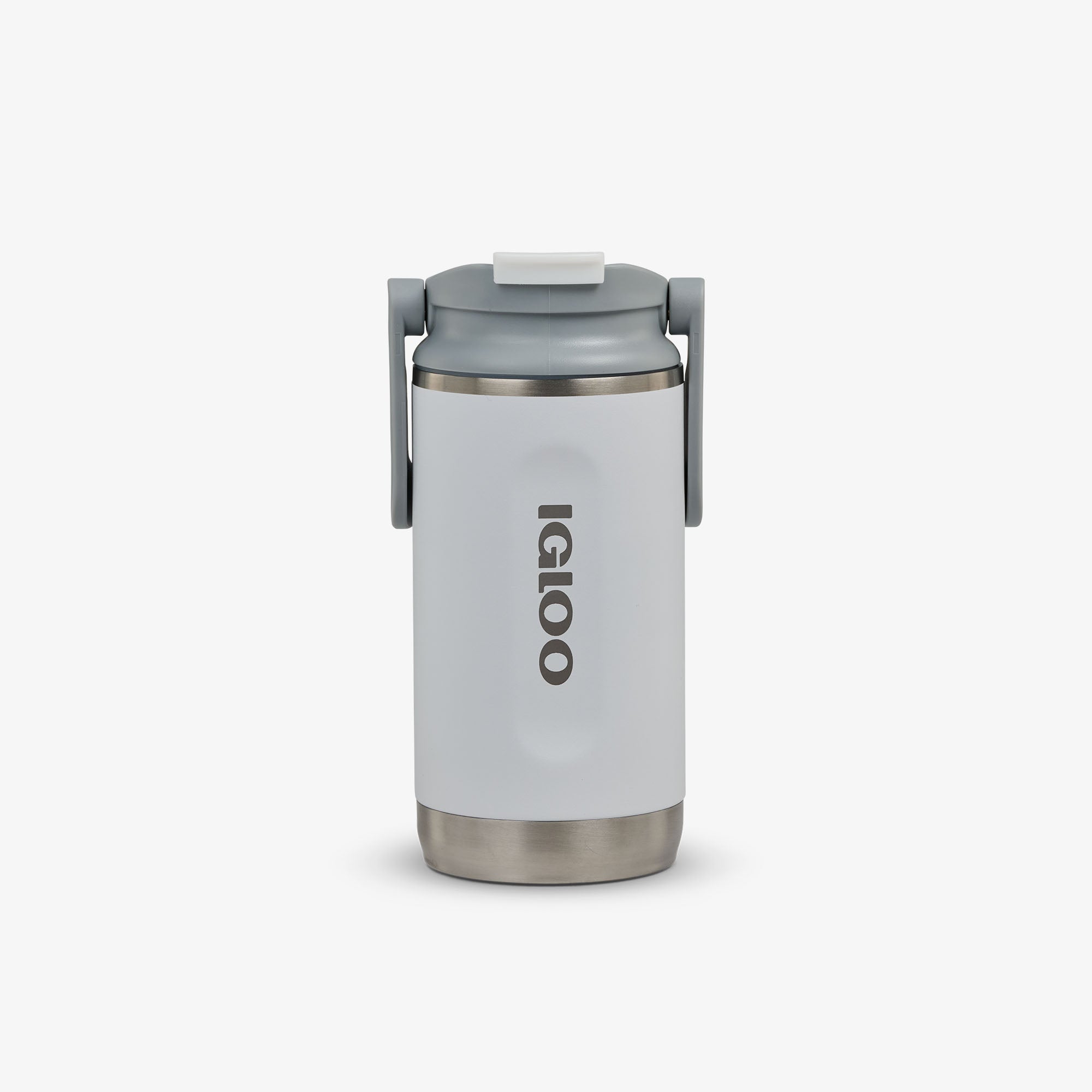 12 Oz Flip ‘n’ Sip Tumbler U8 - White - Front View