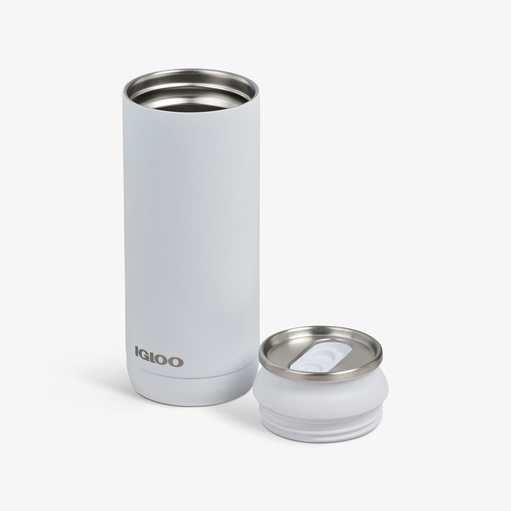 16 Oz Can F2 - White - Open View