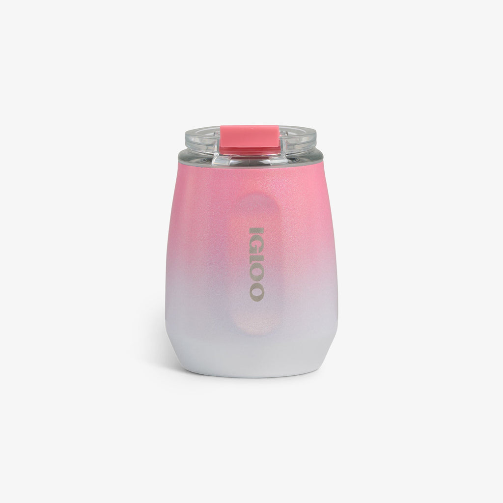 10 Oz Wine Tumbler A9 - Gradient Pink - Front View