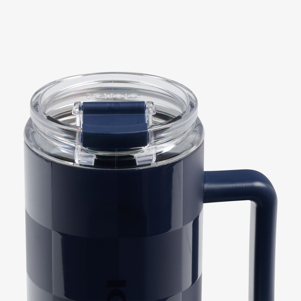 1L Beer Mug L7 - Navy Check - Product View
