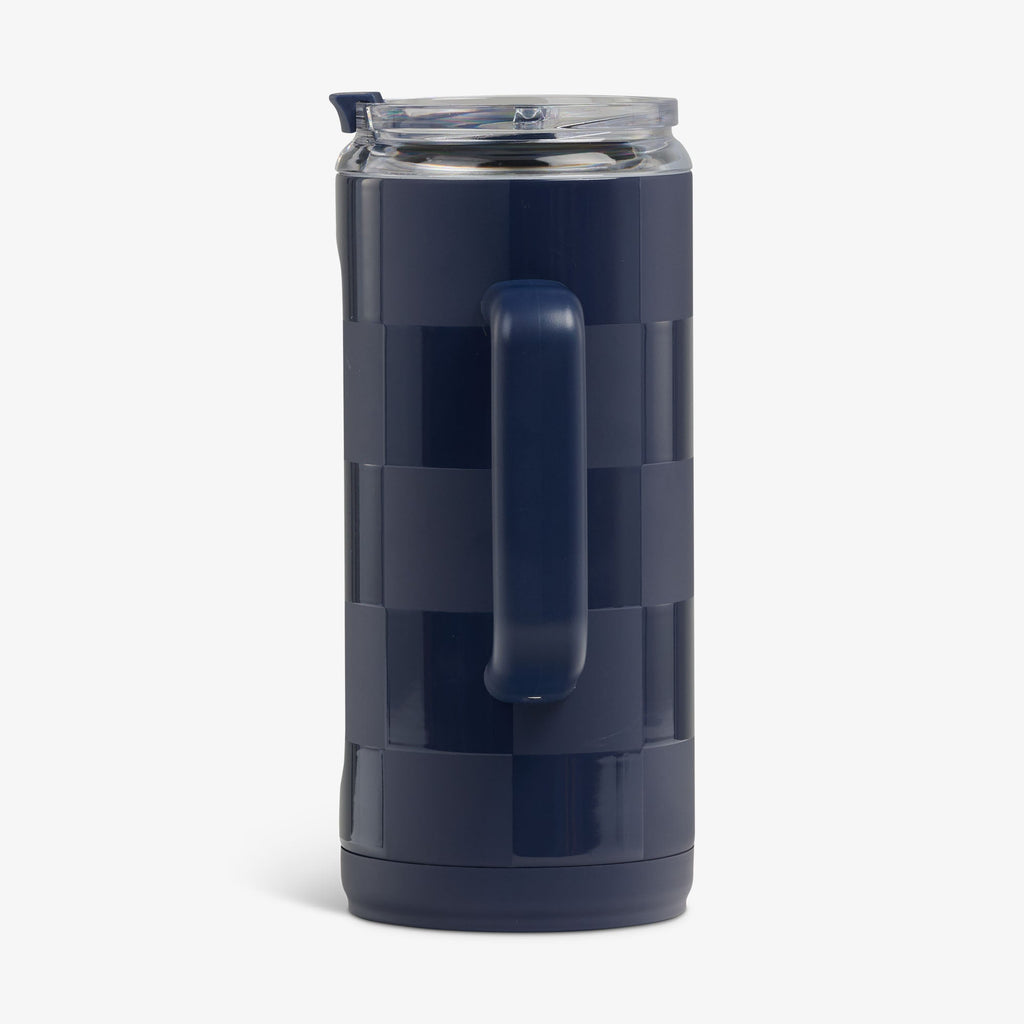 1L Beer Mug L7 - Navy Check - Product View